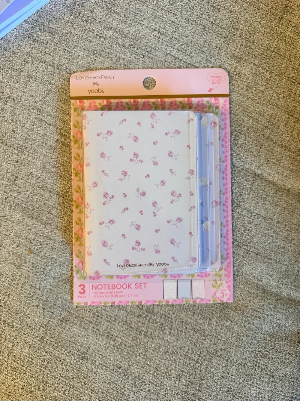 LoveShackFancy x Target Yoobi Notebook, Mini Notebooks and Pen
